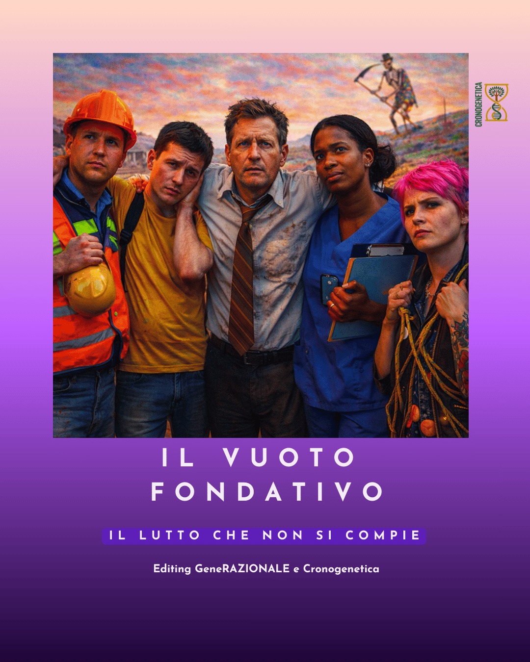 CHI REGGE NON È SEMPRE CHI DECIDE
In ogni sistema che continua
ci sono figure che tengono.
Non guidano.
Non scelgono la direzione.
Non stabiliscono il senso.
Reg gono.
Assorbono tensioni,
fanno da cuscinetto,
prendono su di sé
ciò che non può circolare liberamente.
Spesso non sono visibili.
Spesso non vengono nominate.
Spesso sembrano semplicemente
“quelle che ci sono sempre”.
Non sono lì per virtù.
Sono lì per funzione.
E finché reggono,
il sistema può continuare
senza guardare ciò che lo fonda.
Acquista qui :
📖 Il Vuoto Fondativo. Il lutto che non si compie
28 dicembre 2025
👉 https://www.cronogenetica.it/il-vuoto-fondativo/