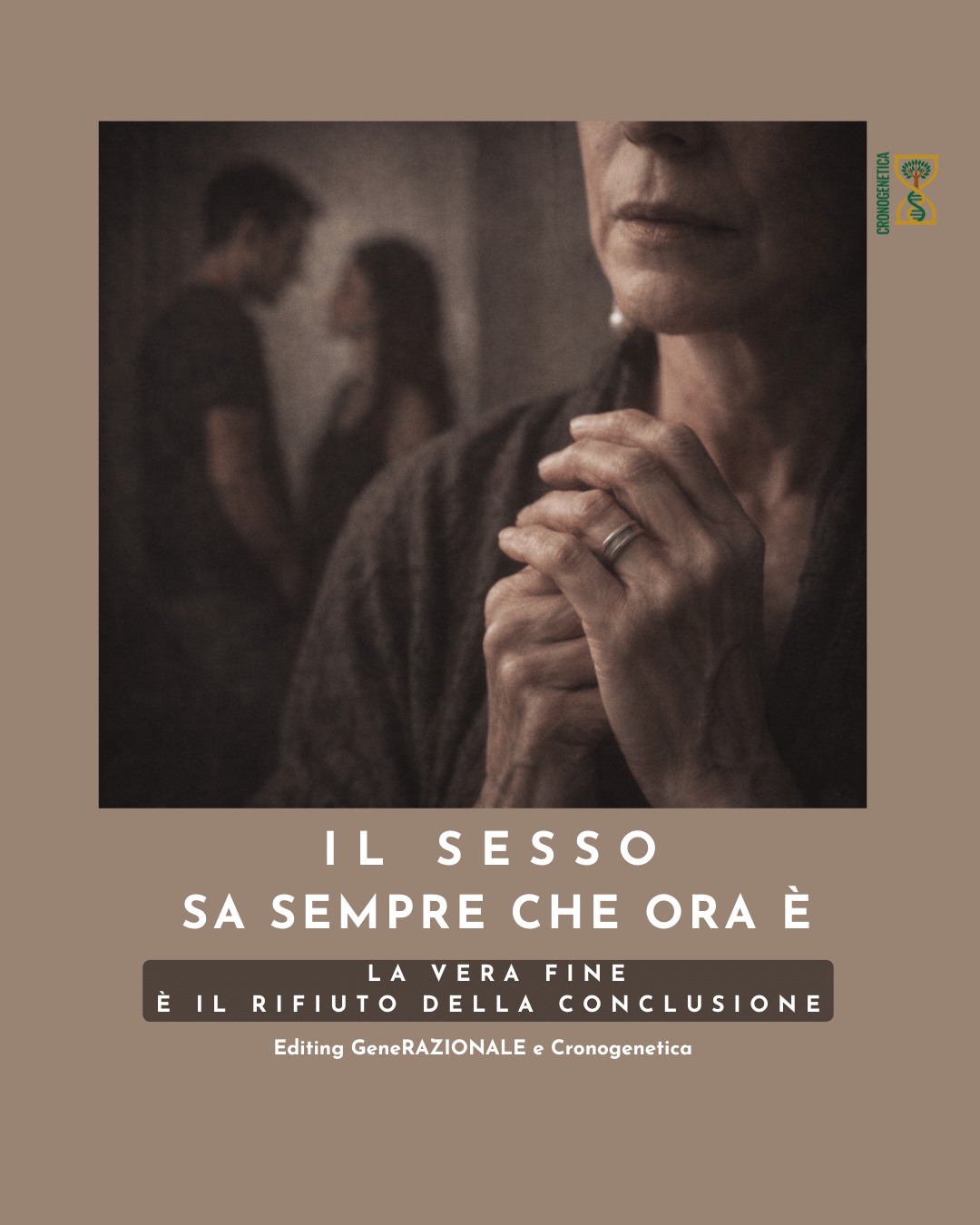 FAME SIMBOLICA
“Quando l’energia non cambia posto”
Esiste una fame che non è sessuale.
Non è affettiva.
Non è nemmeno emotiva.
È fame simbolica.
Nasce quando una funzione è conclusa,
ma la mente rifiuta di lasciarla andare.
L’energia si ritira dal corpo
e viene cercata dove non c’è più.
Da qui agitazione,
bisogno di sedurre,
invidia dei giovani,
irrequietezza senza oggetto.
Questo libro nomina questa fame
senza colpevolizzare
e mostra come nasce dal rifiuto della conclusione.
→ Approfondisci qui
https://www.cronogenetica.it/il-sesso-sa/