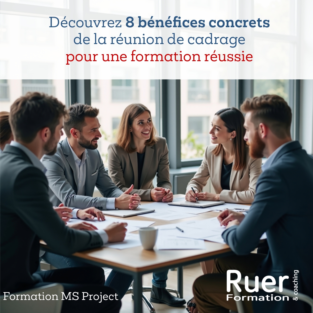 Découvrez 8 bénéfices concrets de la réunion de cadrage pour une formation réussie ! 👇Pa....