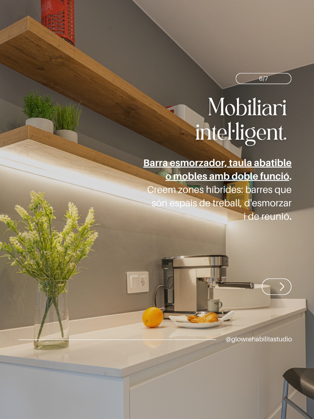 📢 𝗦𝗧𝗢𝗣 a les cuines petites i aclaparadores! ❌
A 𝗚𝗹𝗼𝘄 𝗥𝗲𝗵𝗮𝗯𝗶𝗹𝗶𝘁𝗮 𝗦𝘁𝘂𝗱𝗶𝗼 creiem que la mida no importa si el disseny és intel·ligent.
En aquest carrusel t’ensenyem els 5 tips que has d’entendre per optimitzar la teva cuina al detall.
Fem créixer el teu espai gràcies a l'estratègia:
✔️ Guanyem amplitud visual.
✔️ Multipliquem l'ordre.
Fes swipe i descobreix com aprofitar al màxim l’espai real de casa teva!
𝗦𝗶 𝗲𝘀𝘁à𝘀 𝗽𝗲𝗻𝘀𝗮𝗻𝘁 𝗮 𝗿𝗲𝗻𝗼𝘃𝗮𝗿 𝗹𝗮 𝘁𝗲𝘃𝗮 𝗰𝘂𝗶𝗻𝗮, 𝗲𝗻𝘃𝗶𝗮’𝗻𝘀 𝘂𝗻 𝗗𝗠 𝗶 𝗽𝗮𝗿𝗹𝗲𝗺 𝗱𝗲𝗹 𝘁𝗲𝘂 𝗽𝗿𝗼𝗷𝗲𝗰𝘁𝗲! 📩
--
📢 ¡𝗦𝗧𝗢𝗣 a las cocinas pequeñas y agobiantes! ❌
En 𝗚𝗹𝗼𝘄 𝗥𝗲𝗵𝗮𝗯𝗶𝗹𝗶𝘁𝗮 𝗦𝘁𝘂𝗱𝗶𝗼 creemos que el tamaño no importa si el diseño es inteligente.
En este carrusel te enseñamos los 5 tips que debes entender para optimizar tu cocina al detalle.
Hacemos crecer tu espacio gracias a la estrategia:
✔️ Ganamos amplitud visual.
✔️ Multiplicamos el orden.
👀 ¡Haz swipe! y descubre cómo aprovechar al máximo el espacio real de tu hogar.
𝗦𝗶 𝗲𝘀𝘁á𝘀 𝗽𝗲𝗻𝘀𝗮𝗻𝗱𝗼 𝗲𝗻 𝗿𝗲𝗻𝗼𝘃𝗮𝗿 𝘁𝘂 𝗰𝗼𝗰𝗶𝗻𝗮, ¡𝗲𝗻𝘃í𝗮𝗻𝗼𝘀 𝘂𝗻 𝗗𝗠 𝘆 𝗵𝗮𝗯𝗹𝗲𝗺𝗼𝘀 𝗱𝗲 𝘁𝘂 𝗽𝗿𝗼𝘆𝗲𝗰𝘁𝗼! 📩
#glowrehabilitastudio #santcugatdelvalles #diseñodecocinas #mobiliarioamedida #estilismococina #decoinspo