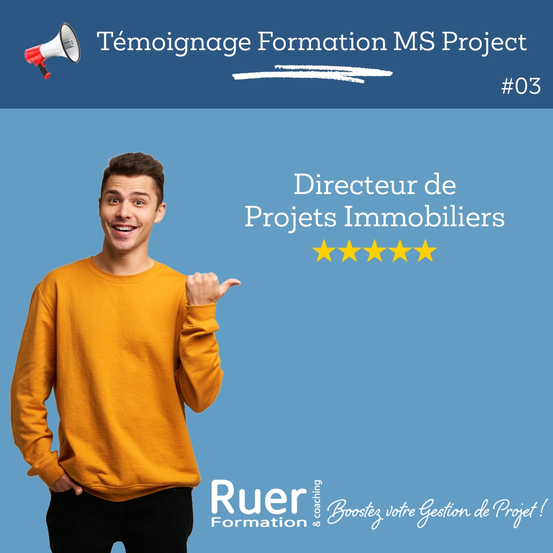 📢 Témoignage Formation MS Project 👇Chez Ruer Formation & Coaching, nous nous engageons à....